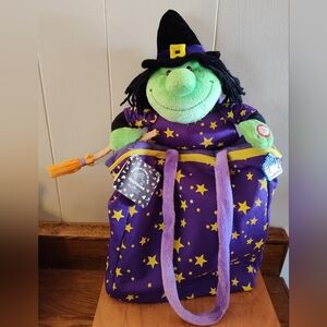 Vintage Witch Trick Or Treat‎ Bag With Stars And Witchy Sounds!